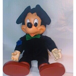 Rare Micky Mouse Vintage stuff doll Copy righted Disney